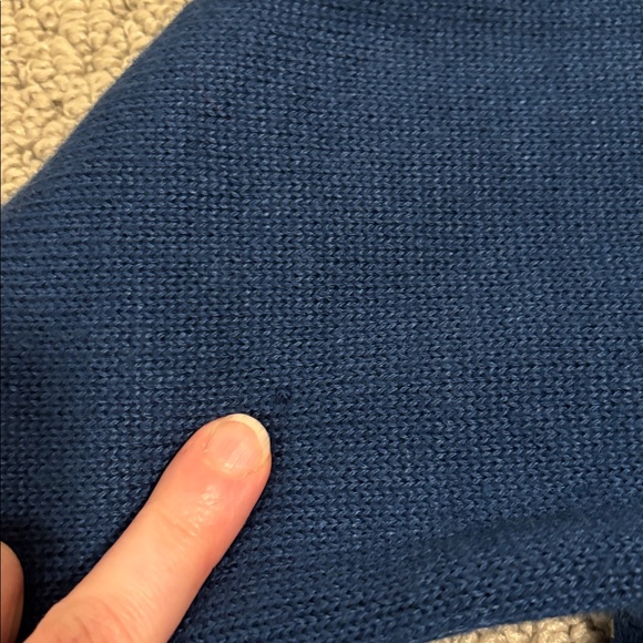 Dutch Bros Coffee Unisex Quarter Zip Alpine Knit Sweater Sunset Mountains Stripe - Picture 6 of 9